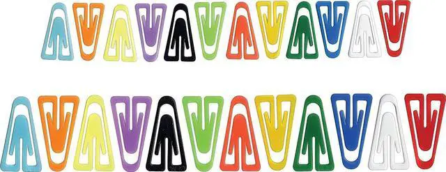 Alt view image 10 of 10 - Advantus Paper Clips Plastic Large (1-3/8") Assorted Colors 200/ Box PC0600
