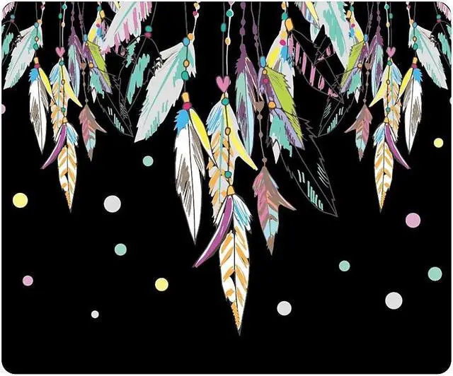 Alt view image 9 of 10 - OTM Hipster Prints Black Mouse Pad, Dream Catcher Color