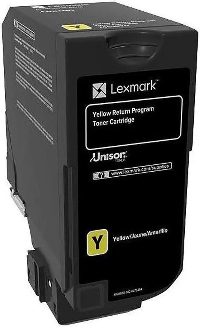 Alt view image 10 of 11 - Lexmark 74C10Y0 Return Program Toner Cartridge - Yellow
