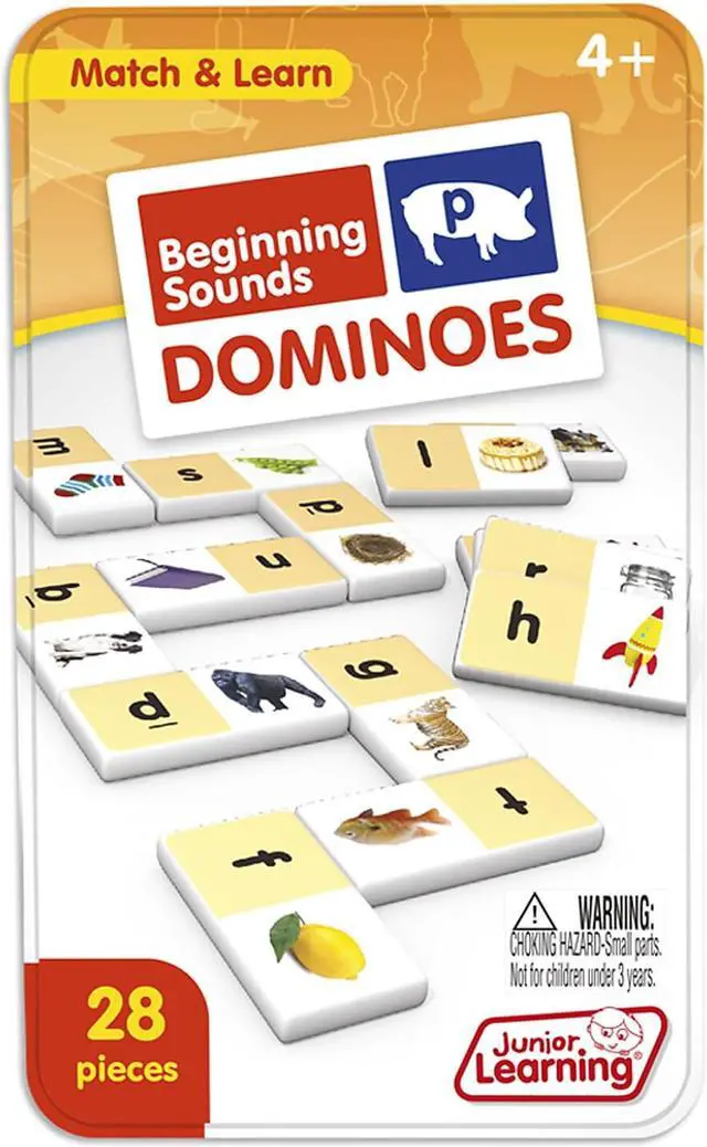 Alt view image 2 of 3 - junior learning jrl492-2 beginning sounds dominoes - 2 each