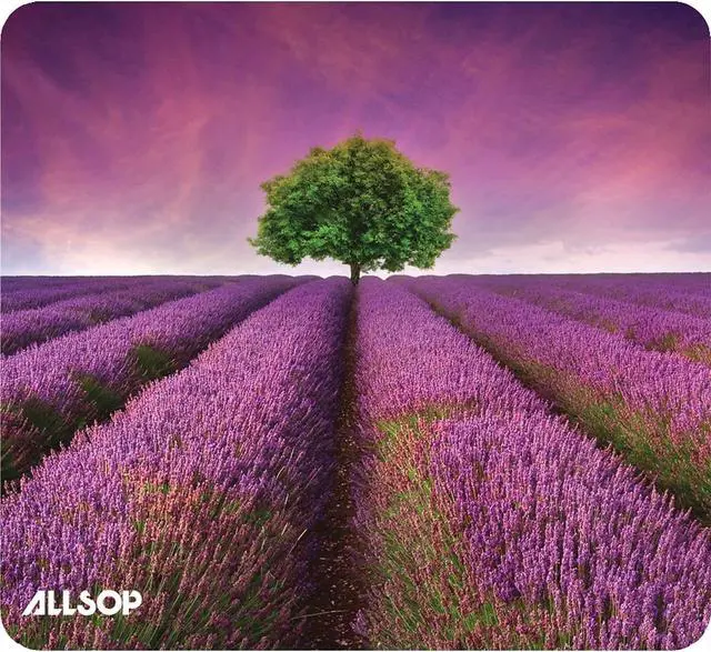 Alt view image 11 of 11 - Allsop Naturesmart Mouse Pad Lavender Field Design 8 1/2 x 8 x 1/10 31422