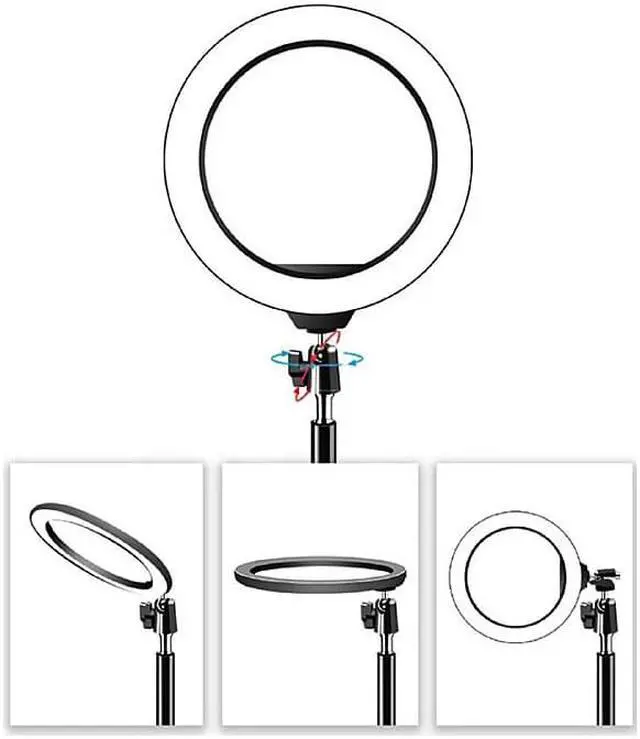 Alt view image 3 of 6 - Codi 6 LED Ring Light with Mini Tripod Stand LEDRING6