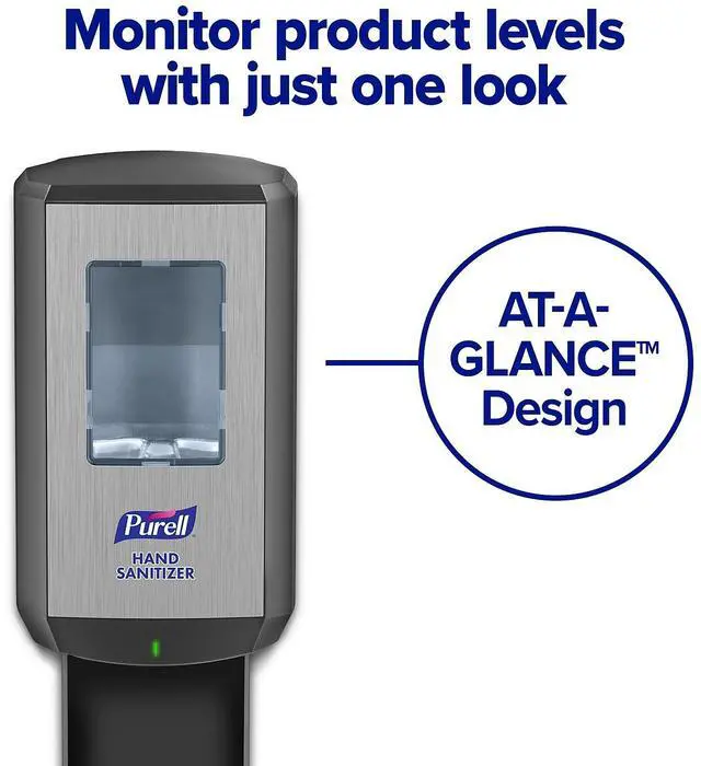 Alt view image 4 of 8 - PURELL CS 6 Automatic Wall Mounted Hand Sanitizer Dispenser Graphite (6524-01)