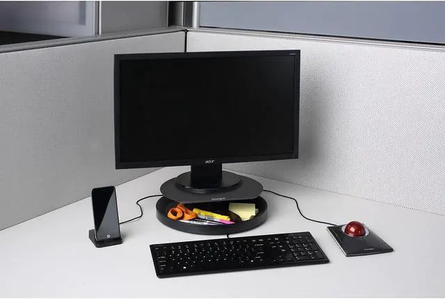 Alt view image 9 of 16 - Kensington Monitor Stand SmartFit 12-3/5"Wx12-3/5"Dx3-1/10"H Black 52787