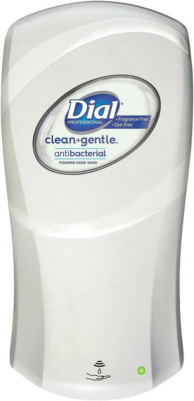 Alt view image 3 of 9 - Dial Clean+Gentle Antibacterial Foaming Hand Wash Refill for FIT Touch Free Dispenser Fragrance Free 1 L 3/CT (DIA32106CT)