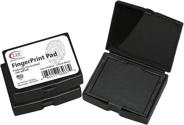 Main image of Lee Products Inkless Fingerprint Pad Black Ink 03037