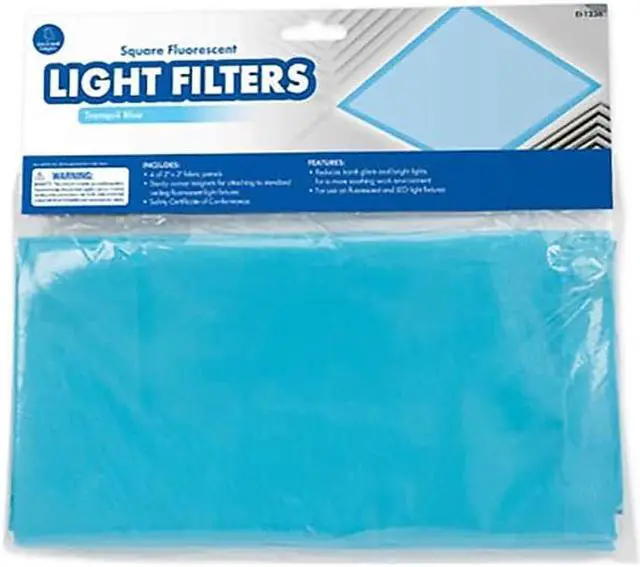 Main image of Educational Insights Mini Light Filters Tranquil Blue 2 x 2 4/Set (1236)