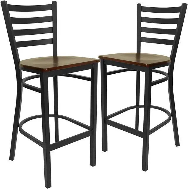 Alt view image 7 of 13 - 18" Table Height Stool, Stackable Backless Metal Indoor Dining Stool, Commercial Grade Restaurant Stool in Green - Set of 4