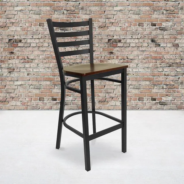 Alt view image 8 of 13 - 18" Table Height Stool, Stackable Backless Metal Indoor Dining Stool, Commercial Grade Restaurant Stool in Green - Set of 4