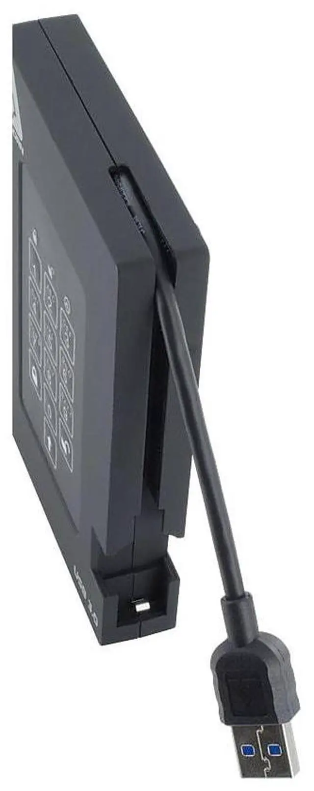 Alt view image 8 of 14 - Apricorn Aegis Padlock Fortress 2 Tb Portable Hard Drive - 2.5" External - Black