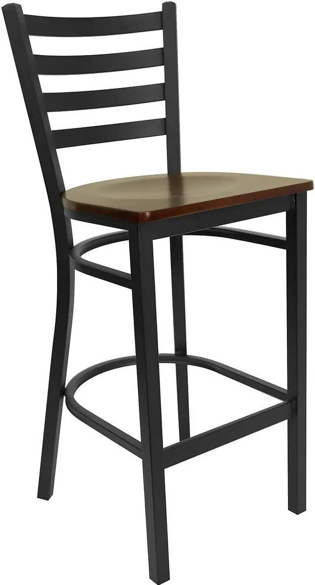 Alt view image 12 of 13 - 18" Table Height Stool, Stackable Backless Metal Indoor Dining Stool, Commercial Grade Restaurant Stool in Green - Set of 4