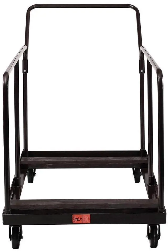 Alt view image 5 of 7 - NSP Folding Table Dolly For Round and Rectangular Tables - 660 lb Capacity - 31.25 x 27.75 x 47.5 - Brown  DYMU