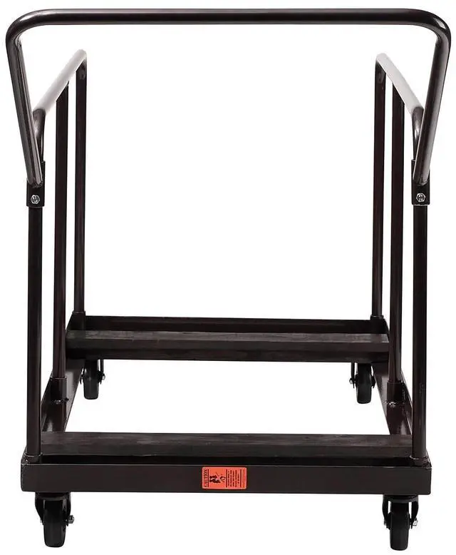 Alt view image 4 of 7 - NSP Folding Table Dolly For Round and Rectangular Tables - 660 lb Capacity - 31.25 x 27.75 x 47.5 - Brown  DYMU