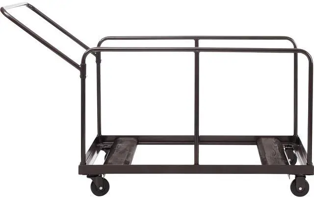 Alt view image 2 of 7 - NSP Folding Table Dolly For Round and Rectangular Tables - 660 lb Capacity - 31.25 x 27.75 x 47.5 - Brown  DYMU