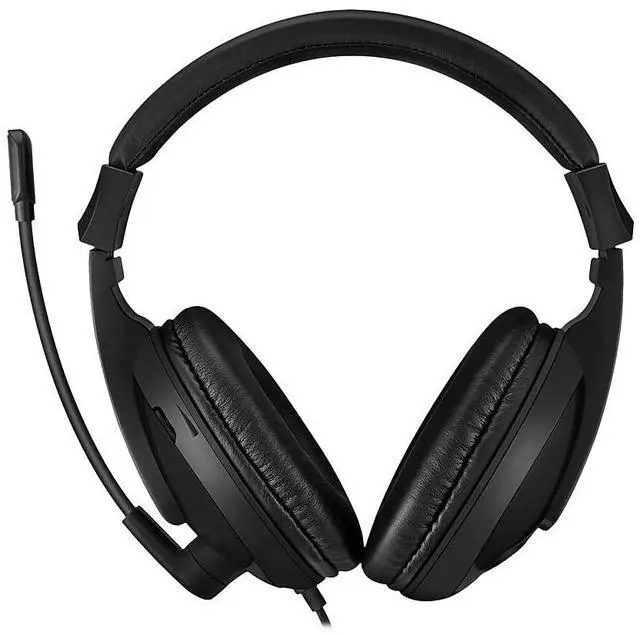 Alt view image 19 of 20 - Adesso Black Xtream H5U USB Connector Stereo USB Multimedia Headphone/Headset with Microphone
