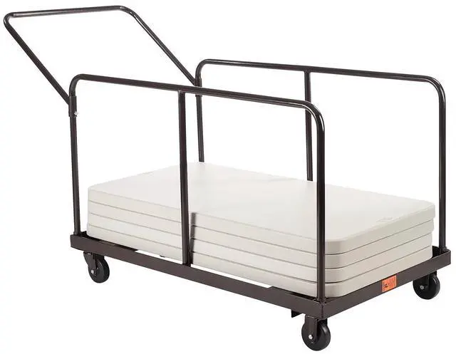 Alt view image 7 of 7 - NSP Folding Table Dolly For Round and Rectangular Tables - 660 lb Capacity - 31.25 x 27.75 x 47.5 - Brown  DYMU