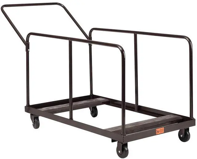 Alt view image 6 of 7 - NSP Folding Table Dolly For Round and Rectangular Tables - 660 lb Capacity - 31.25 x 27.75 x 47.5 - Brown  DYMU