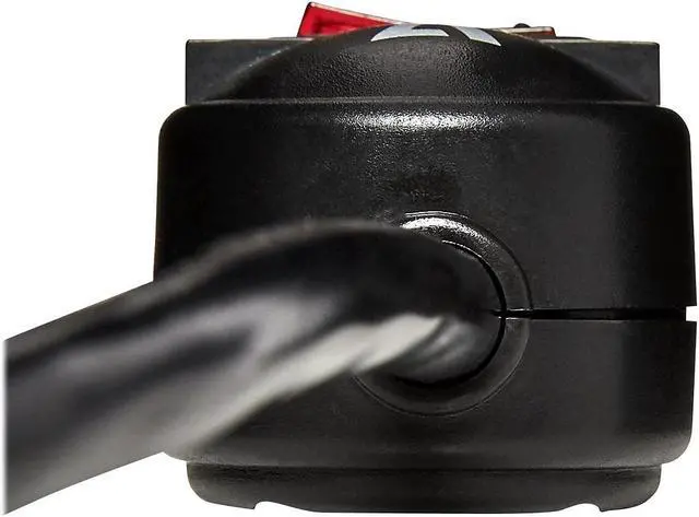 Alt view image 6 of 7 - V7 4-Outlet Home/Office Surge Protector 450 Joules Black SA0414B9N6