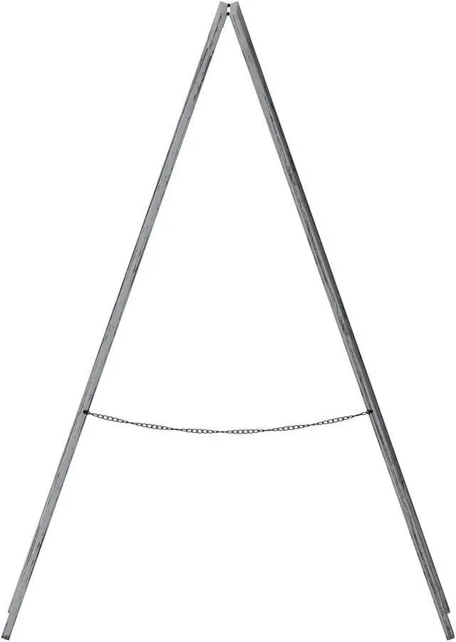 Alt view image 12 of 19 - Canterbury 40" x 20" Vintage Wooden A-Frame Magnetic Indoor/Outdoor Chalkboard Sign, Freestanding Double Sided Extra Large Message Board, Graywash