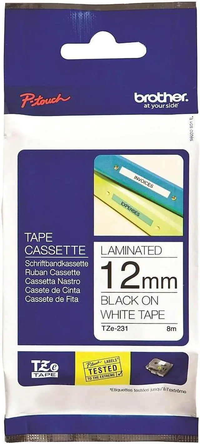 Alt view image 8 of 14 - Brother P-Touch TZe Flexible Tape Cartridge for P-Touch Labelers 1in x 26.2ft