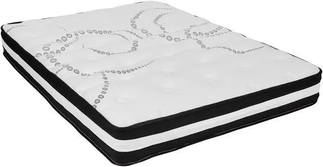 Alt view image 7 of 14 - Flash Furniture Dream 12 Inch High Density Foam and Pocket Spring Mattress Queen (DRE230PRQ12GY)