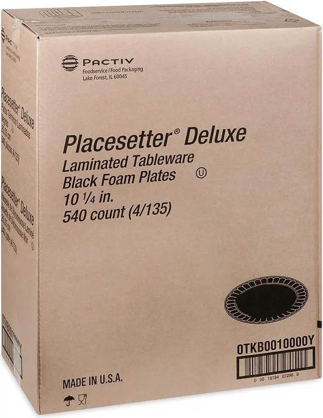 Alt view image 8 of 10 - Pactiv Laminated Foam Dinnerware Plate 10.25 Diameter 0TKB0010000Y