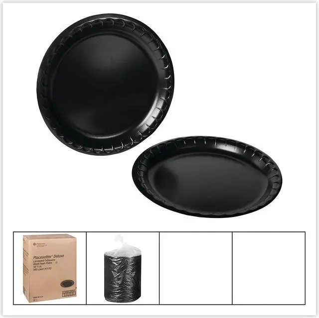 Alt view image 10 of 10 - Pactiv Laminated Foam Dinnerware Plate 10.25 Diameter 0TKB0010000Y