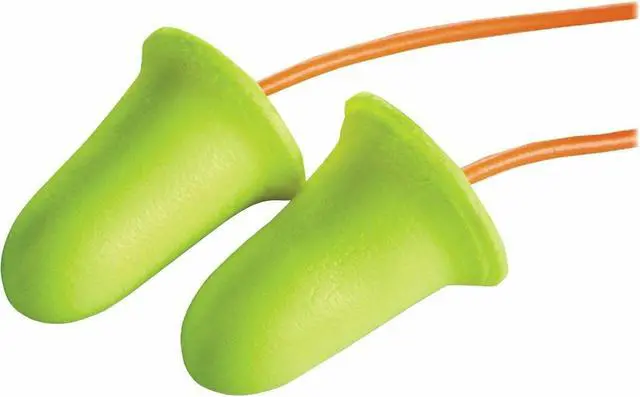 Main image of E-A-R soft FX Corded Earplugs - Disposable, Corded - Noise Protection - Foam, Polyurethane, Vinyl Cord - Yellow - 200 / Box