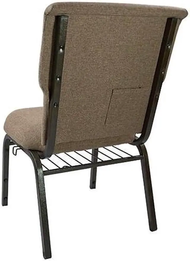 Alt view image 7 of 15 - Advantage Mixed Tan Discount Church Chair - 21 in. Wide