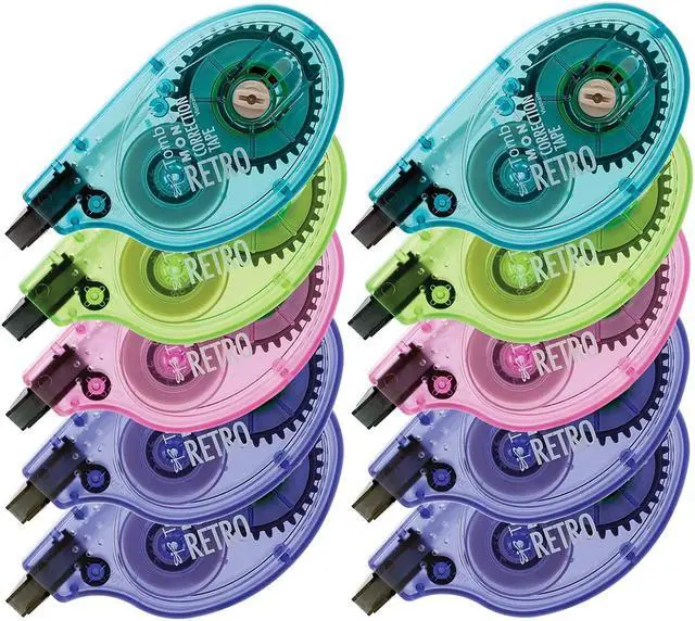 Alt view image 15 of 15 - Tombow MONO Original Correction Tape Asst RetroColor Applicators 1/6" x 394" 10