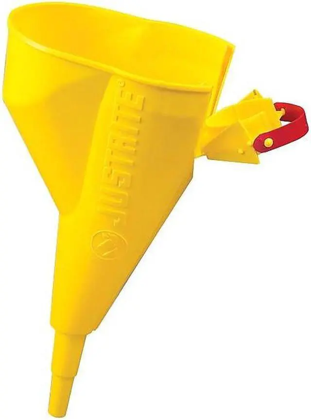 Alt view image 3 of 4 - Justrite Mfg Company 11202Y Im Easy Funnel For Type 1 Ca Poly - Gasoline - Each
