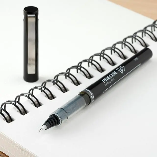 Alt view image 5 of 5 - Pilot Roller Ball Pen Nonrefillable Fine 5/PK Black 26020