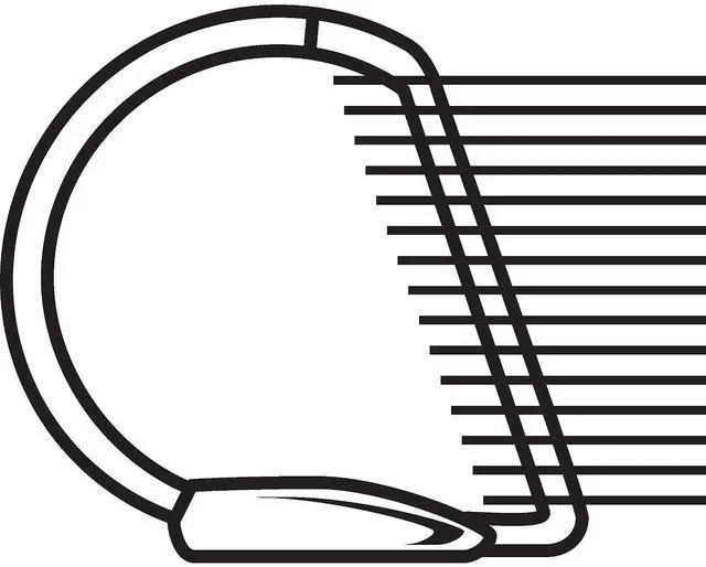 Alt view image 6 of 11 - Business Source D-Ring Binder w/ Pockets 2" Capacity White 28442