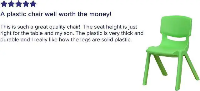 Alt view image 13 of 15 - Flash Furniture 10 Pack Green Plastic Stackable School Chair with 12 Seat Height