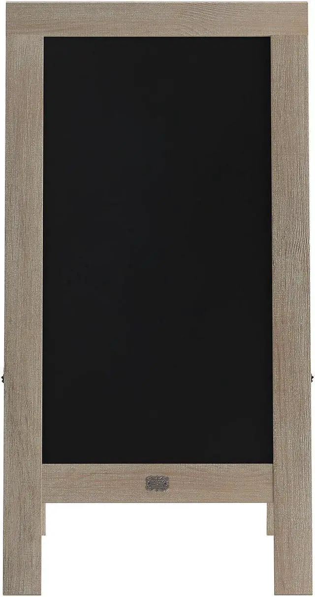 Alt view image 9 of 19 - Canterbury 40" x 20" Vintage Wooden A-Frame Magnetic Indoor/Outdoor Chalkboard Sign, Freestanding Double Sided Extra Large Message Board, Weathered