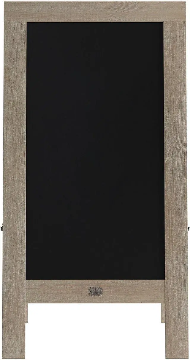 Alt view image 12 of 19 - Canterbury 40" x 20" Vintage Wooden A-Frame Magnetic Indoor/Outdoor Chalkboard Sign, Freestanding Double Sided Extra Large Message Board, Weathered
