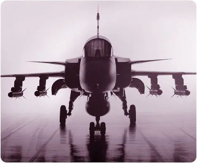Main image of OTM Essentials Rugged Prints Rectangular Black Mouse Pad Airplane Print (73196857759) 731969577592