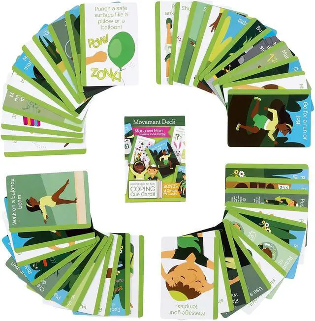 Alt view image 2 of 6 - Coping Skills for Kids Coping Cue Cards Movement Deck (CSKCCMVT)