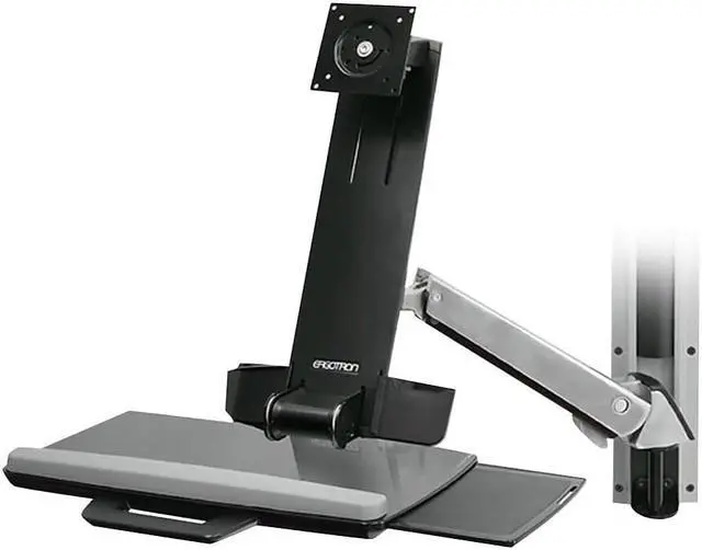 Alt view image 10 of 12 - Ergotron StyleView 45-266-026 Multi Component Sit-Stand Combo Arm Mount