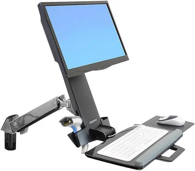 Alt view image 11 of 12 - Ergotron StyleView 45-266-026 Multi Component Sit-Stand Combo Arm Mount