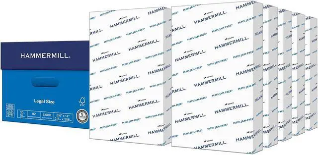 Alt view image 3 of 9 - Hammermill Copy Plus 8.5" x 14" Copy Paper 20 lbs 92 Brightness 500/Ream 122564