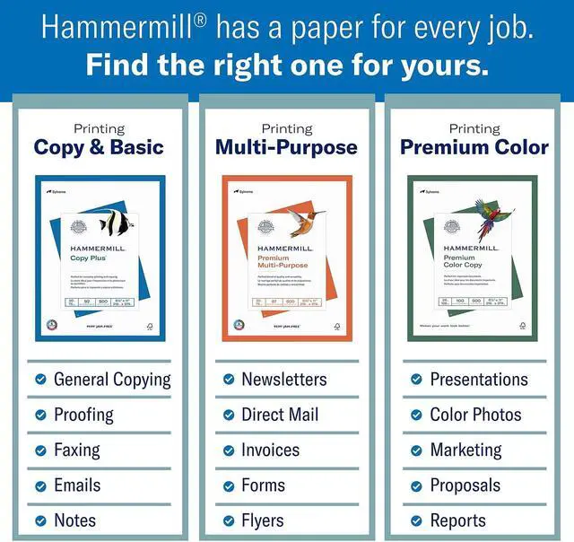 Alt view image 5 of 9 - Hammermill Copy Plus 8.5" x 14" Copy Paper 20 lbs 92 Brightness 500/Ream 122564