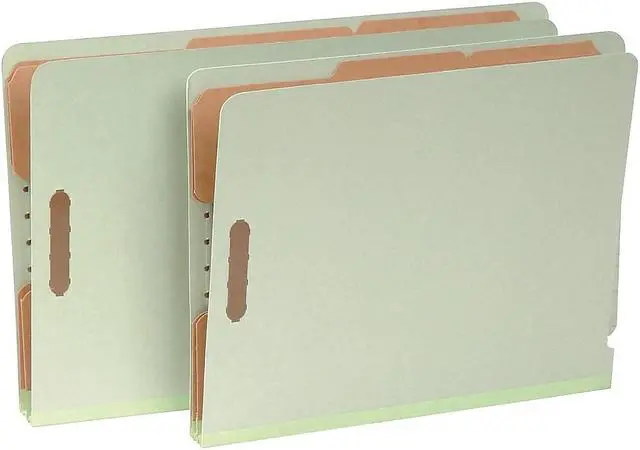 Alt view image 10 of 10 - Pendaflex Pressboard End Tab Classification Folders Letter 2 Dividers/6 Section