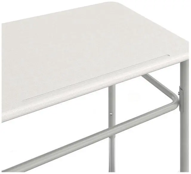 Alt view image 6 of 10 - Safco 1222DE AlphaBetter 2.0 Height-Adjustable Student Desk with Pendulum Bar and Book Box - 27.75 x 19.75 x 22 to 30 - Dry Erase