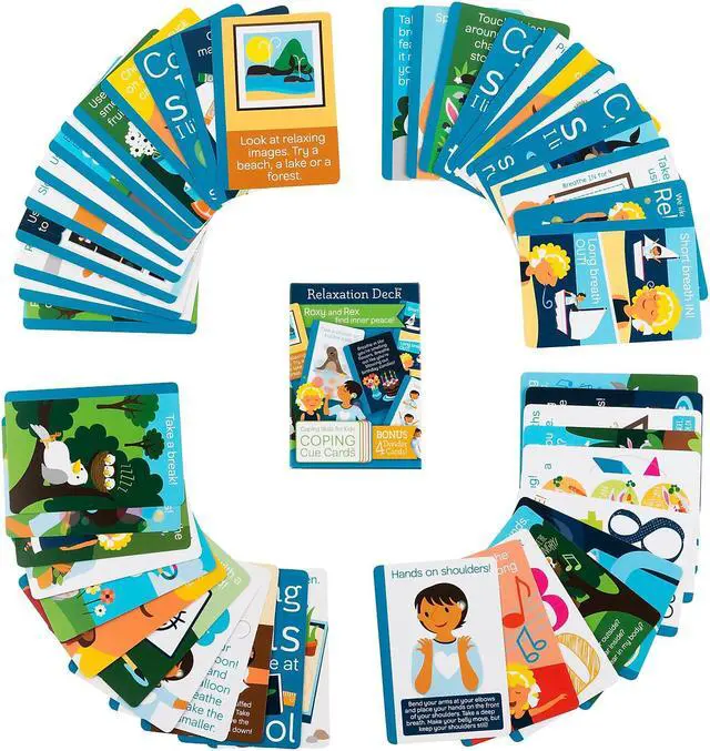 Alt view image 10 of 10 - Coping Cue Cards Relaxation Deck CSKCCREL