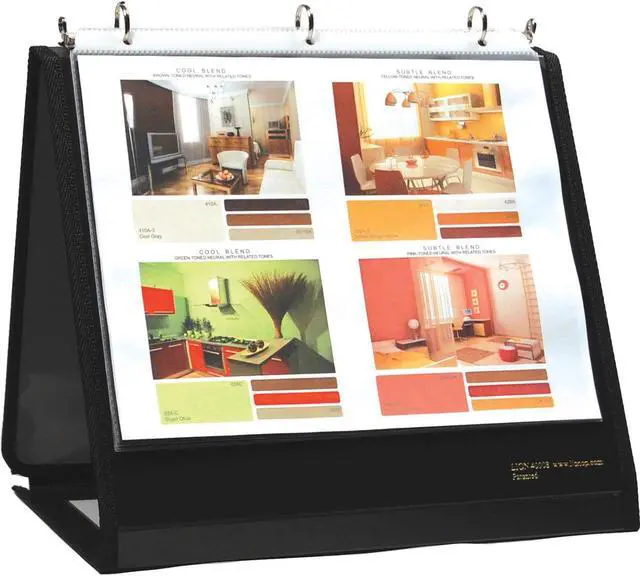 Alt view image 6 of 6 - Lion Office Products Ring Binder Easel 1-1/2" Cap Horizontal 11"x8-1/2" Black