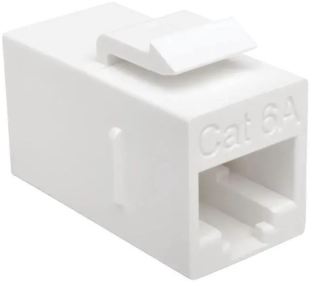 Alt view image 5 of 8 - Tripp Lite Cat6a Straight-Through Modular In-Line Snap-In Coupler (RJ45 F/F)