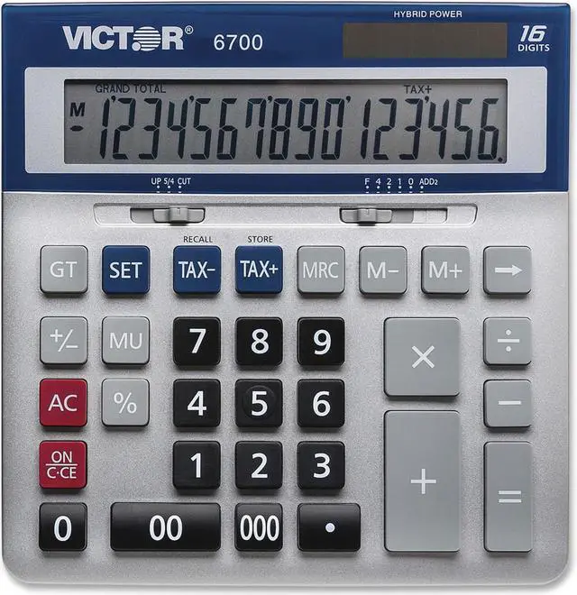 Alt view image 11 of 13 - Victor 6700 Large Desktop Calculator 16-Digit LCD