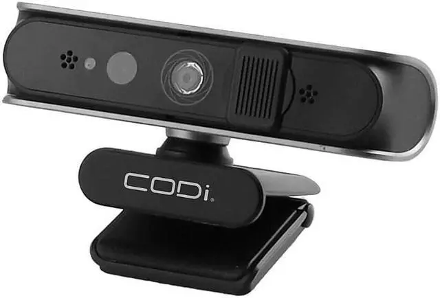 Alt view image 10 of 12 - CODi Allocco 1080P IR Facial Recognition Webcam Black (A05023)