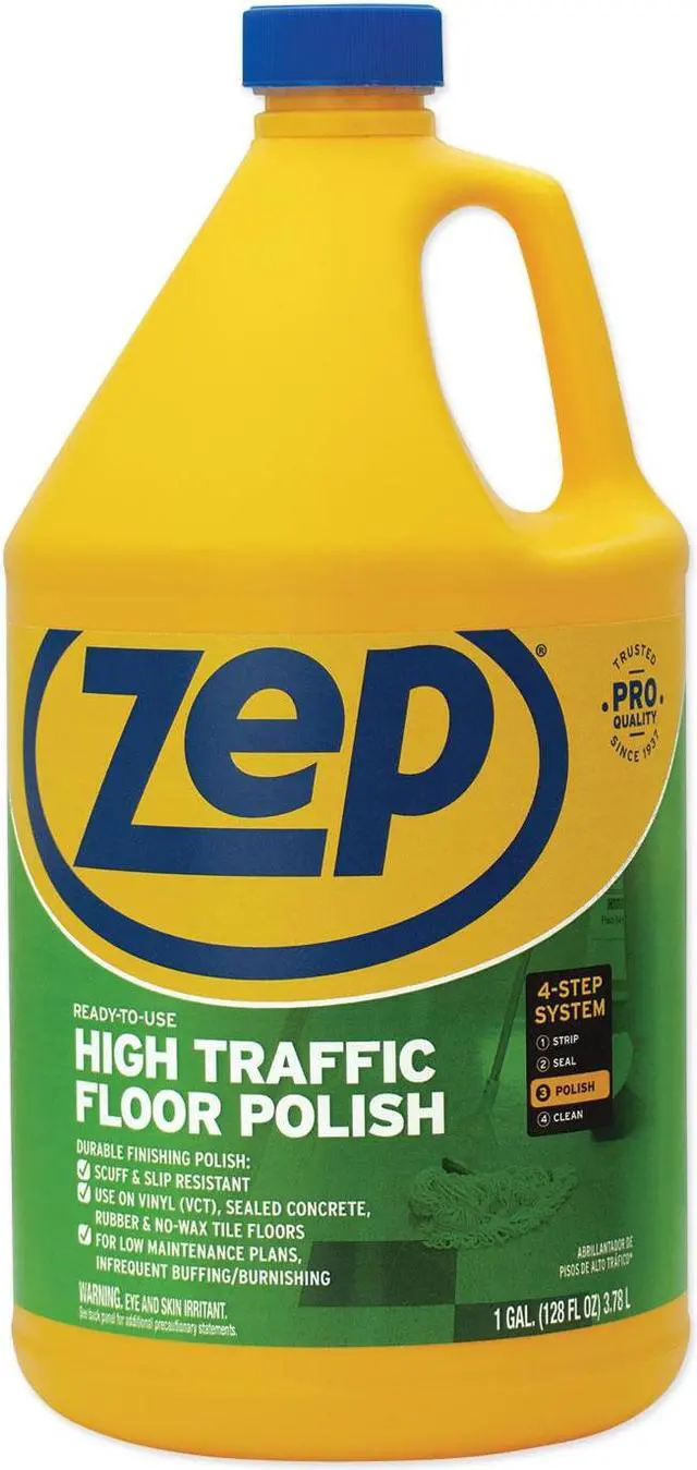 Alt view image 12 of 13 - Zep High Traffic Floor Polish 1 gal Bottle 1044999